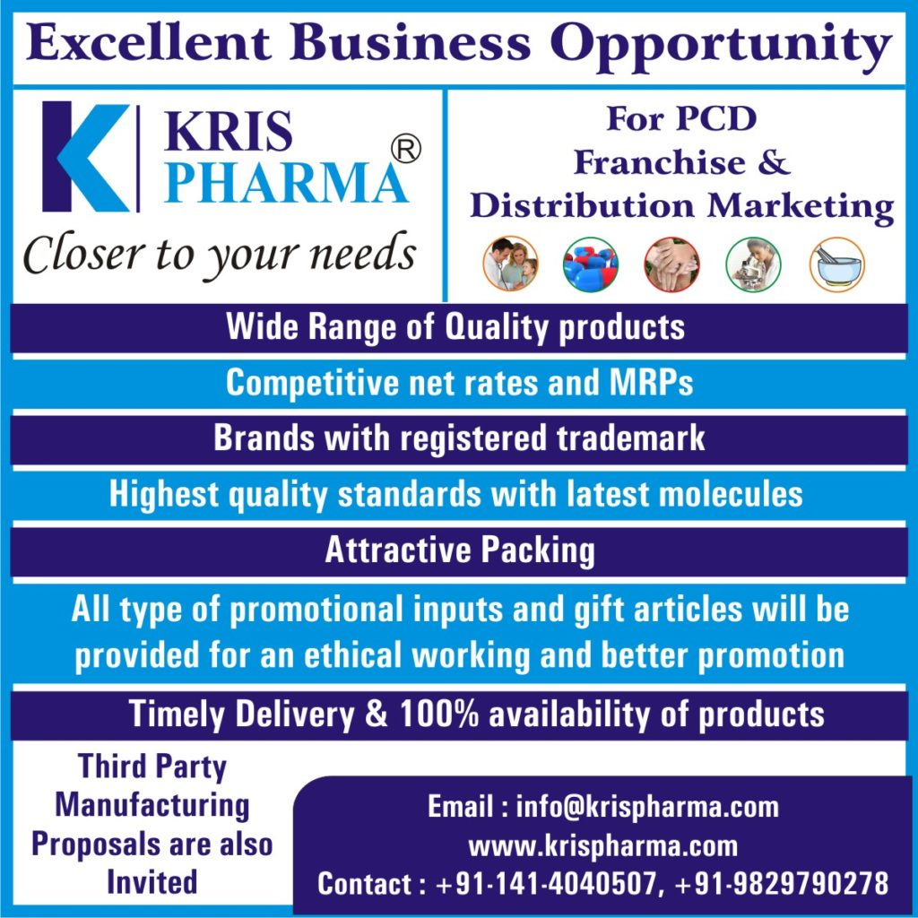 Kris Pharma PCD Frenchise Company Third Party Manufacturing